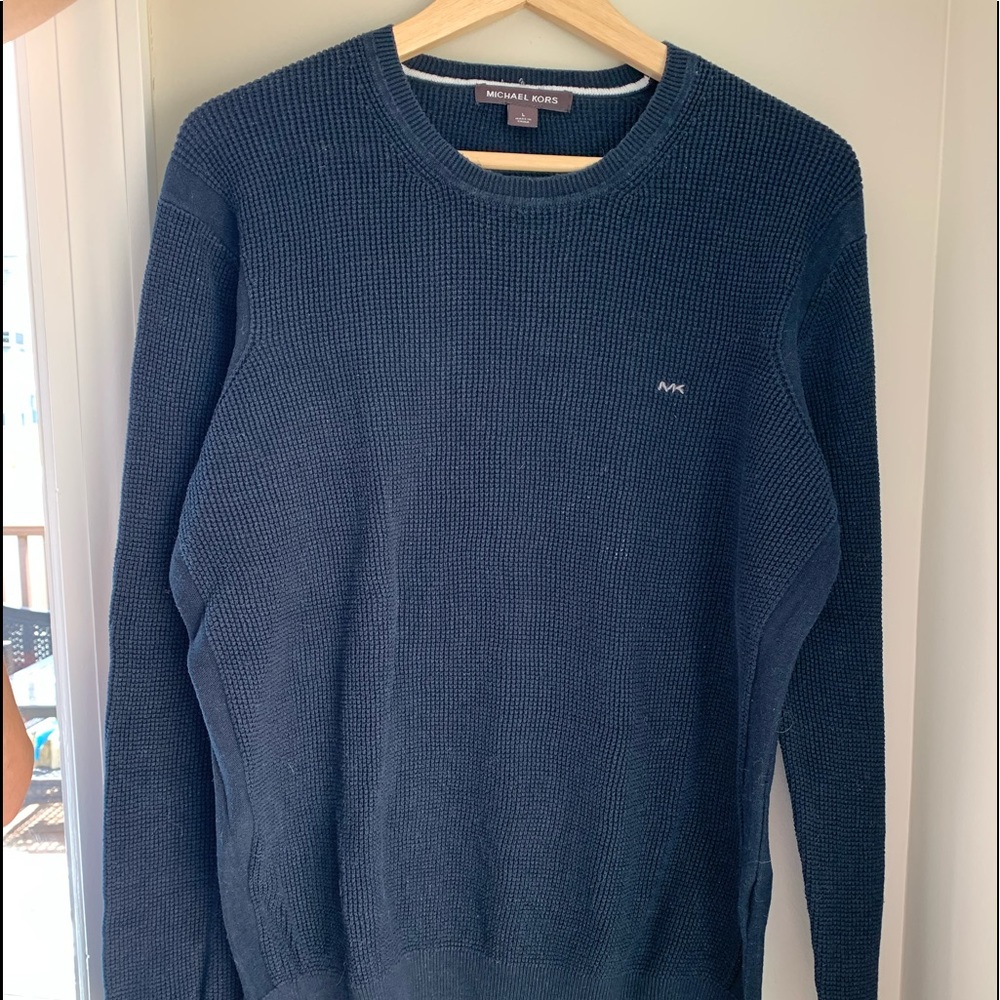 Navy blue men’s sweater
